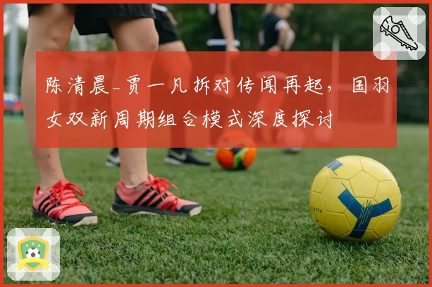 陈清晨_贾一凡拆对传闻再起，国羽女双新周期组合模式深度探讨